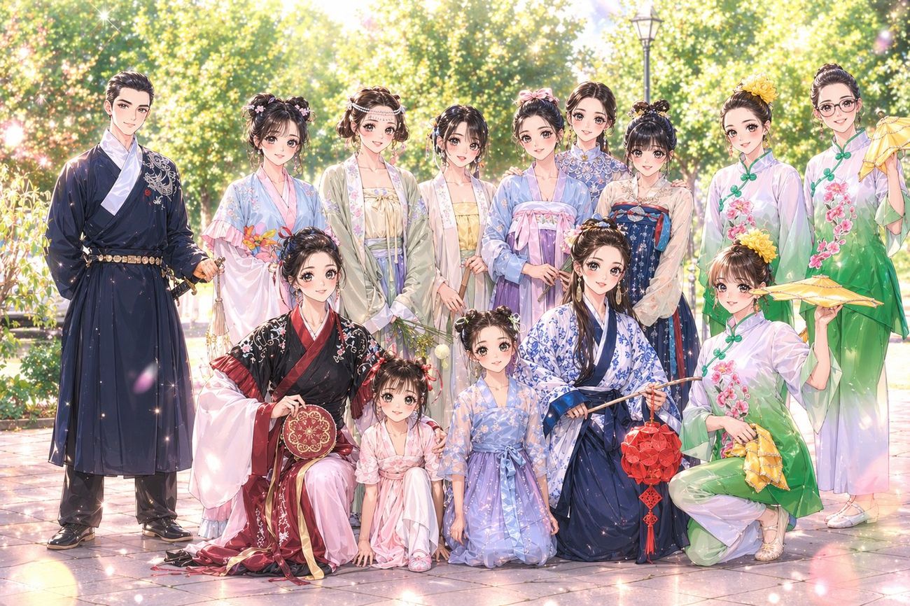 插畫:夏日庭園雅集